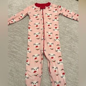 Hanna Andersson Pink Cat PJs